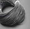 100mlots 1mm 15mm 2mm Black Coffee Real Leather Round Cord Genuine Leather Cords String RopeDIY Jewelry Accessory7926931