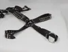 Cablaggio del corpo pieno maschile con anelli del pene uomo schiavo del corpo in pelle fetish bondage sistemica set3441708