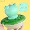 Jouets de bain 4-en-1 pour bébé jouet électrique pulvérisation d'eau flottante grenouille rotative basse douche de douche enfant cadeau natation salle de bainwx