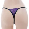 Women's Panties 1pc Seamless Thongs Womens Thin Strap Low Waist High Quality Sexy Lace Pearl Underwear Ladies T-Back Briefs Comfortable