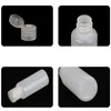 Butelki do przechowywania 100pcs 10 ml-50 ml Pustabilne puste plastikowe ściskanie klapka pojemniki dozownika klapki do płynnych szamponów balsamów do odżywki szamponu