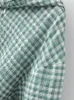 Dames Polo's Plus size shirt Zomer Dunne katoenen geruite tops kunnen worden gebruikt als Sun Protection Jacket Light Long Sleeve Hooded Cardigan Rer