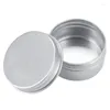 Bouteilles de rangement 30 ml d'argent en aluminium à lèvres rond Round à lèvres avec bouchon à vis (paquet de 96)