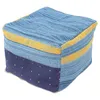 Travesseiro quadrado pouf otomano saco de feijão de cadeira de cadeira de pé descanso decorativo poufs tatami grande piso de apoio para pés de funiture