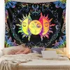 Wandteppiche 1PC Sun Moon Hippie Style Tapisserie Bunte R -Phase Bohemian Dekorative Wand hängen für Schlafzimmerdekoration