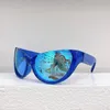 Kobieta odblaskowe okulary przeciwsłoneczne Man Refleksyjne okulary przeciwsłoneczne Octan Fibre Ramka prostokątne okulary przeciwsłoneczne B 0201 Neutralne projektant luksusowe gogle anty-UV UV400