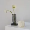 Jarrones Clear Flower Garron para decoración de la boda Centro de vidrio Rose Adornos de escritorio Nordic