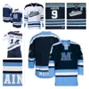 Custom Maine Black Bears Hockey Jerseys Men's 33 JIMMY HOWARD 9 PAUL KARIYA 3 ROB MICHEL CHASE PEARSON MITCHELL FOSSIER MUEHLBAUER Stitched Jersey