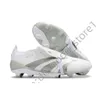 Preditor Elite Boots Gift Bag Soccer Boots PREDITOR Accuracy+ Elite Tongue FG BOOTS Metal Spikes Football Cleats Mens LACELESS Soft Leather Soccer Shoes 750