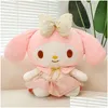 Animales de lujo rellenos Día de San Valentín 2024 NUEVO LINDO CARTOON CAT P Doll Soft relleno suave almohada que acompaña a la fábrica de regalos de cumpleaños al por mayor en dhqma