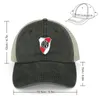 Berets River Plate Escudo Old Cowboy Hat Hard Visor Sun Cap Baseball For Men Women's