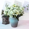 Decoratieve bloemen 6 hoofden Hydrangea Silk Flower Bouquet Faux stengels voor bruiloft centerpieces Home Dining Tafel Kernfeest Diy Decoratie