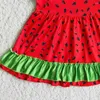 Kläder set design småbarn tjej kläder vattenmelon baby sommar mode barn flickor söta ärmlösa shorts kläder