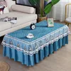 Table Cloth B58coffee Cover All-inclusive Simple Modern Lace Tablecloth Cushion Living Room Rectangular Tea Machine