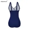 Swimwear féminin 2023 Nouveau maillot de bain sexy en une pièce Femme Mesh Patchwork Bathing mail