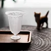 Tea Cups Imitation Song Glaze Frosted Goblet Po-Phase Flowers Cup Chinese Light Luxury Good-looking High Leg Plum Wine Tasting Teacup