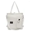 Schoudertassen meisje canvas tas trend wilde casual universiteit student dames school mode winkelen vrouwen