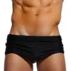 Herren Badebekleidung Herren Solid Color Badeanzug Strand Shorts Marke Herren Boxer Surfen Q240429