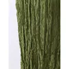 Vestidos casuais yudx miyake cor personalizada vestido longo longo mulheres mangas redondas no pesco