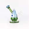 7,87 inch creatieve conische duivel oogwaterpijp glas bong 4 mm dik met 14 mm mannelijke glazen kom voor roken H5529