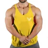 Heren tanktops nieuwkomers bodybuilding stringer tanktop gym sluleloze shirt heren mannen vest singlet sportkleding workout tankop t240428