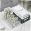 Organizzatore cosmetico Scatola per trucco per il lavandino bagno Scatola semplice Stile casa Desktop Organizzatore di collezione portatile disordinata Q240429