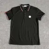 Designer Mens Basic Business PoloS T-shirt Fashion Fashion France Merk heren t-shirts geborduurde armbanden letter Badges Polo Shirt 8212