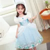 Süße Baby -Mädchen Kleid Prinzessin Kostüm Aschenputtel für Mädchen Kleides Halloween -Kleidung Puff Ärmel Cartoon Ballkleid 240504