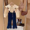 Kleidungssets Baby Girls Frühling Herbst Set Jeans Overalls Shirts Mode Mädchen Kinder Kleidung Kinder Hosen Anzüge