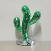 Figurine decorative Decorazioni per sfere specchio riflettente Ornamenti cactus Forniture per decorazioni artigianali per i notturni festival