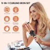 5 I 1 Hårvävar Curling Iron3 Barrel Hair Crimper med snabb uppvärmning 0,4-1,25 tums crimper Wand Curler för alla hårtyper 240415