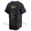 2024 City Connect 56 Randy Arozarena 2 Yandy Diaz Limited Baseball Jersey Wander Franco Wade Boggs Tampa Bay Shane McClanahan 22 Jose Siri Yandy Diaz Josh Brandon Lowe