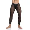 Calcinha feminina homens malha malha respirável fitnessstring veja através de roupas íntimas calças casas de calça calcling de ciclismo elástico Leggins