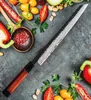 67 lager Damascus Steel Kitchen 11quot Yanagiba Chef Knife With Ebony Wood Handle Professional Sushi Knives Skivning Matlagning Too3422348
