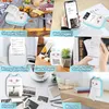 Mini Portable Thermal Printer BT 200DPI PO Label Printer Memo Verkeerde vraag Afdrukken Tag Bluetooth -printer met USB -kabel 240416