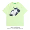 Camisetas para hombres Corea del Sur 2023 Nuevo patrón de gato Camiseta de verano Hombres y mujeres Tendencia retro de diseño