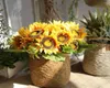 7st/Lot Artificial Flowers Daisy Flores Plants Home Wedding Decoration Fake Bouquet Decorative Wreaths2658434