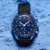 2024 Bioceramic Moonswatch Quronz Chronograph Mens Watch Mission to Mercury Nylon Luxury Watch James Montre de Luxe Limited Edition Box