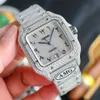 Hurtownia Super Clone Hip Hop 904L Stal nierdzewna mrożona w VVS moissanite Diamond Automatyczne zegarki mechaniczne dla mężczyzn