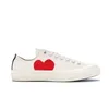 Domande da donna degli anni '70 Scarpe da design del cuore rosso casual 1970 Scarpe grandi occhi Chuck Hearts Love with Eye Hearts Shape Materiali tela classici uomini donne sport scarpa