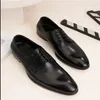 Casual Shoes Designer Gentleman Men's Genunine Leather Business Really Top Grade Excellent Quality Wedding