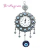 Bristlegrass Turkish Nazar Blue Evil Eye Eye Quarzo Orologio pendenti sospeso Amuleti Lucky Charms Blessing Protections Decor 21684733