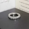 Кольца полосы 2024 Новое прибытие роскошное серебряное овальное вечное кольцо женское подарки Прямая доставка R4576 Q240429