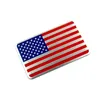 AQTQAQ Metal American US Flag Car Sticker Emblem Styling 240416