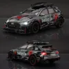 124 Audi RS6 Modified Vehicles Car Model Toys Alloy Diecast With Pull Back Light Sound Model Boys Gifts For Children 240409