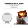 High Sensitive Smoke Sensor Detector Photoelectric Home Security System Cordless Wireless Smoke Tester Fire Alarm Equipment