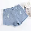 Jeans femminile 2024 Summer Cool Women Shorts Lammed Lady High Waist Streetwear Korea Beach Pants Girls Students Nappelle