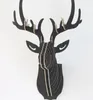 Yjbetter bricolage 3d en bois en bois coloré animal de cerf assemblage puzzle mur suspendu décor art modèle de modèle kit jouet home décoration 2020326