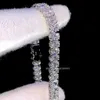 Brilliant Diamond Moissanite Bracelet Sterling 925 Silver Tester Pass Classic Oval Cut incolore Bracelet Moisanite Moisanite