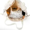 Bolsas de fraldas Bolsa de fraldas de estilo coreano Grande capacidade de carrinho de bebê portátil Organizador de bordados urso de mamãe mamãe Maternidade Bag D240429